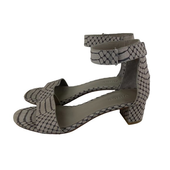 MOVING SALE: Vince Womens Sz 6 Leather Snake Print heels - Picture 1 of 6